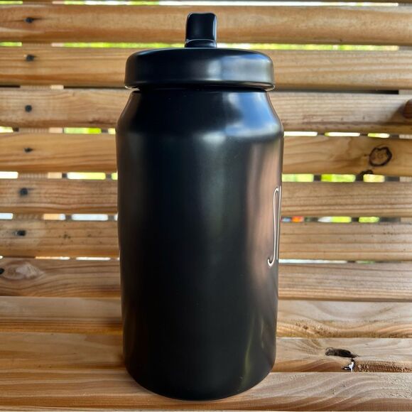 Rae Dunn SNACK Black Ceramic Canister with Lid | Cookie Jar - Picture 2 of 6